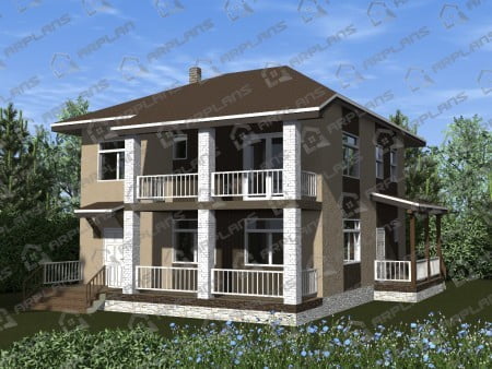 Проект дома К-073 (184.45 кв.м) Проект дома К-073 (184.45 кв.м)