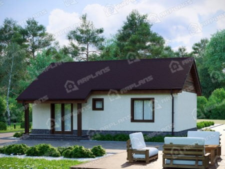 Проект дома К-205 (56.25 кв.м) Проект дома К-205 (56.25 кв.м)