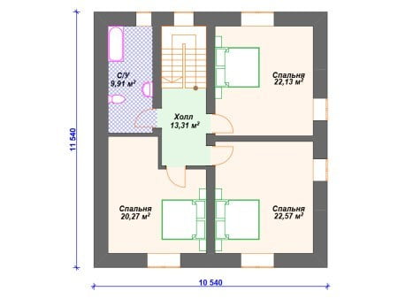 Проект дома К-122 (232.14 кв.м) Проект дома К-122 (232.14 кв.м)