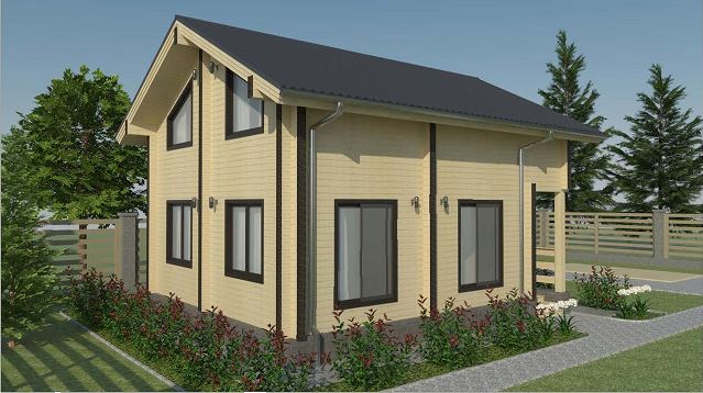 Проект дома из бруса №822 Проект дома из бруса №822