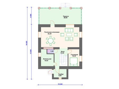 Проект дома К-097 (195.13 кв.м) Проект дома К-097 (195.13 кв.м)