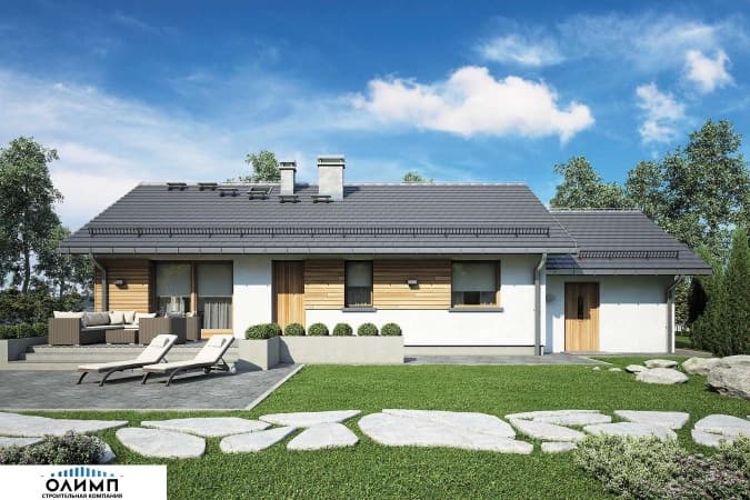 Проект дома из газобетона Заречье Проект дома из газобетона Заречье