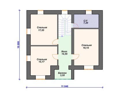 Проект дома К-082 (207.04 кв.м) Проект дома К-082 (207.04 кв.м)