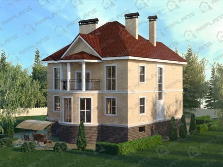 Проект дома К-083 (376.38 кв.м) Проект дома К-083 (376.38 кв.м)