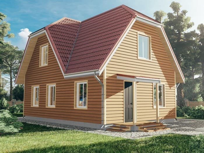 Дом из бруса №32 9x6 м Дом из бруса №32 9x6 м