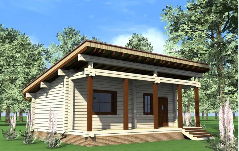 Проект дома из бруса №539 Проект дома из бруса №539