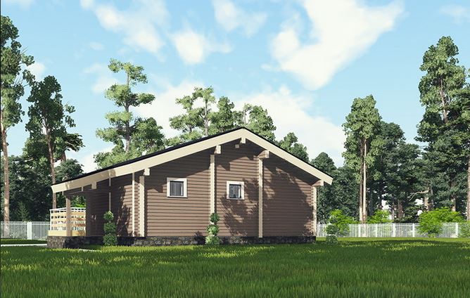 Проект дома из бруса №543 Проект дома из бруса №543