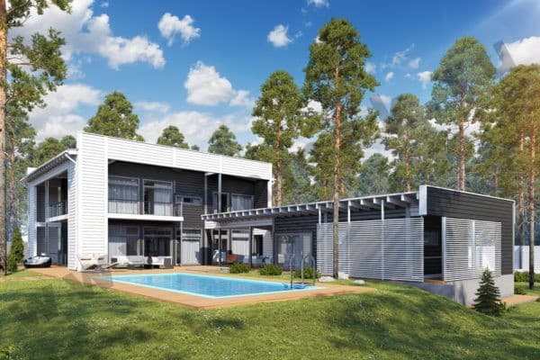 Дом из клееного бруса БД-145-1-574 Дом из клееного бруса БД-145-1-574