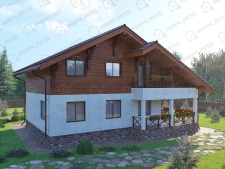 Проект дома К-090 (190.84 кв.м) Проект дома К-090 (190.84 кв.м)