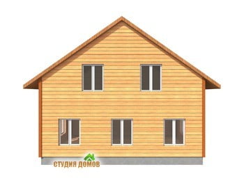 Жилой дом из бруса №6 9x12 м Жилой дом из бруса №6 9x12 м