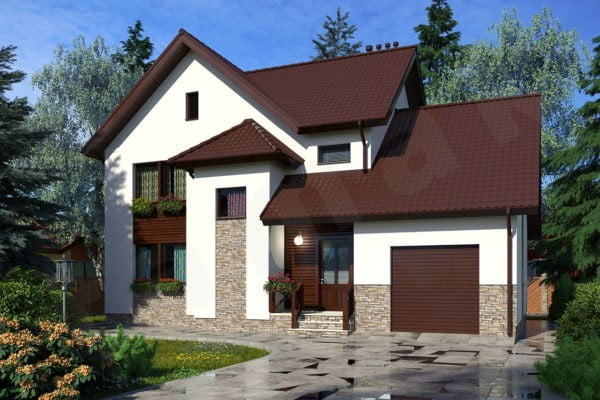 Каркасно-панельный дом ПД-68-К-190 Каркасно-панельный дом ПД-68-К-190