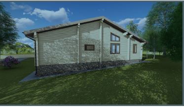 Проект дома из бруса №871 Проект дома из бруса №871