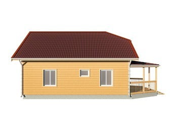 Дом из бруса №31 6x12 м Дом из бруса №31 6x12 м