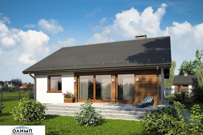 Проект дома из блоков Кумысная поляна Проект дома из блоков Кумысная поляна