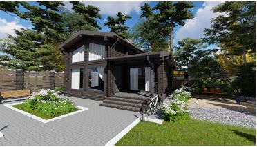 Проект дома из бруса №882 Проект дома из бруса №882