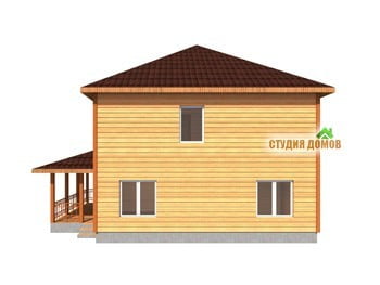 Жилой дом из бруса №1 9x11,4 м Жилой дом из бруса №1 9x11,4 м