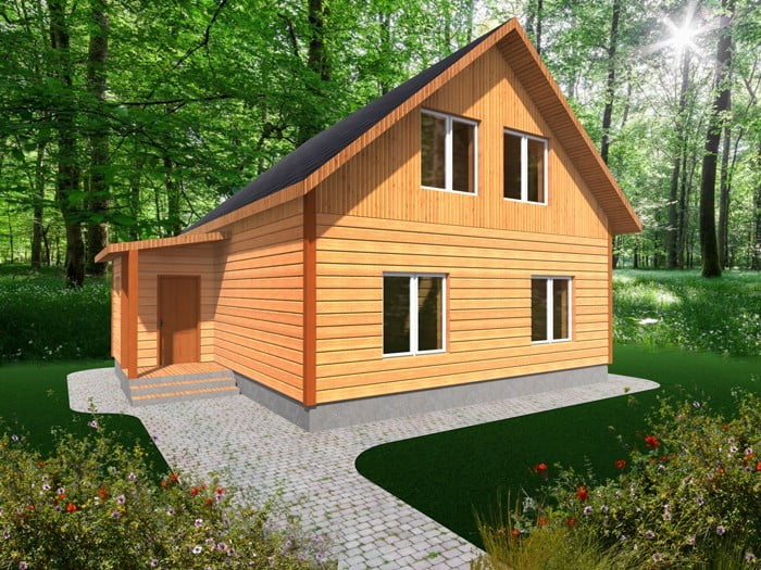 Дачный дом №12 8x8 м Дачный дом №12 8x8 м