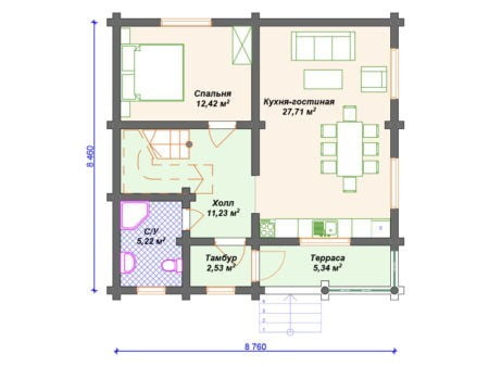 Проект дома ДО-131 (108.92 кв.м) Проект дома ДО-131 (108.92 кв.м)