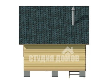 Баня из бруса №17 7,8x6 м Баня из бруса №17 7,8x6 м