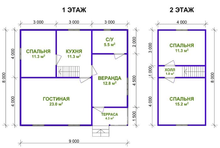 Дом из бруса «Артур» Дом из бруса «Артур»