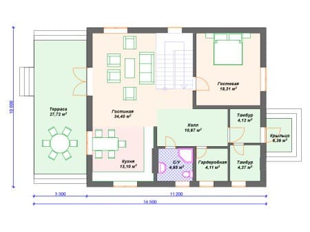 Проект дома К-146 (199.24 кв.м) Проект дома К-146 (199.24 кв.м)