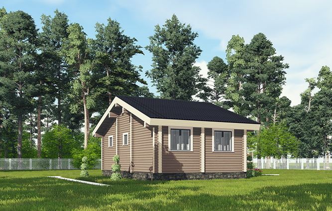 Проект дома из бруса №543 Проект дома из бруса №543