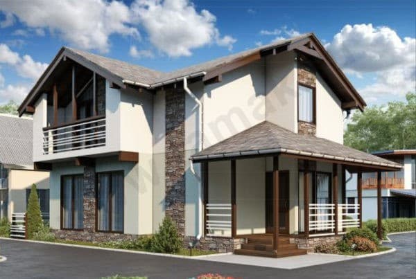 Каркасно-панельный дом Каринтия ПД-300-1-112 Каркасно-панельный дом Каринтия ПД-300-1-112