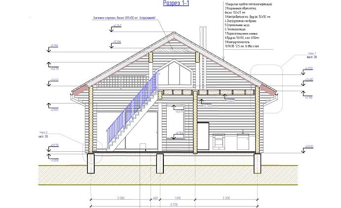 Проект дома из бруса №657 Проект дома из бруса №657