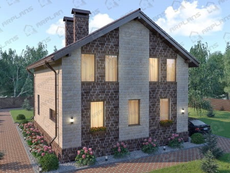 Проект дома К-091 (168.83 кв.м) Проект дома К-091 (168.83 кв.м)