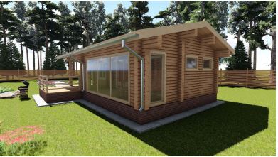 проект дома из бруса №947 проект дома из бруса №947