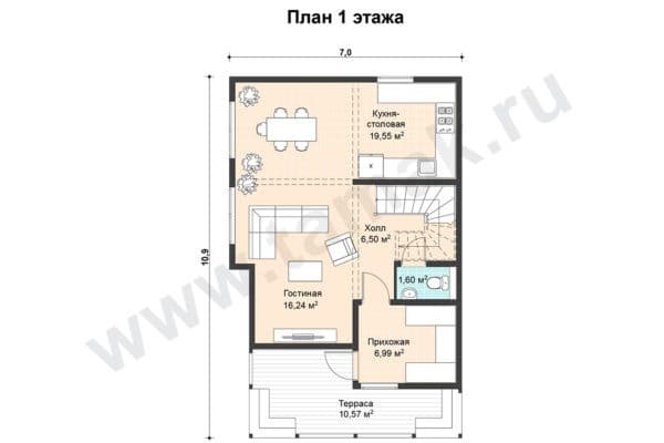 Каркасно-панельный дом Каринтия ПД-300-1-112 Каркасно-панельный дом Каринтия ПД-300-1-112