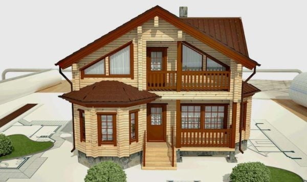 Проект дома из бруса Камелик Проект дома из бруса Камелик