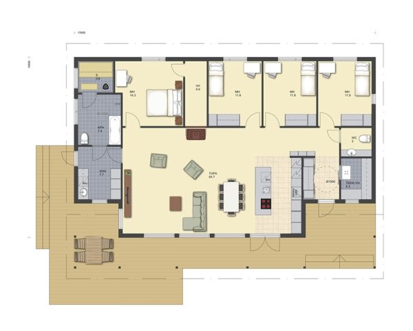 Дом из бруса Минзелинск 172 Дом из бруса Минзелинск 172