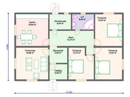 Проект дома ДС-076 (117.36 кв.м) Проект дома ДС-076 (117.36 кв.м)