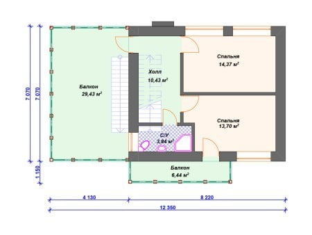 Проект дома К-103 (155.70 кв.м) Проект дома К-103 (155.70 кв.м)