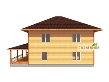 Жилой дом из бруса №2 10x11 м Жилой дом из бруса №2 10x11 м