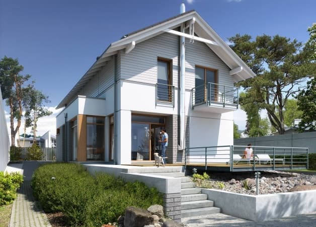 Проект дома из сип панелей Современный Проект дома из сип панелей Современный