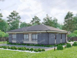 Проект дома К-241 (107.68 кв.м) Проект дома К-241 (107.68 кв.м)