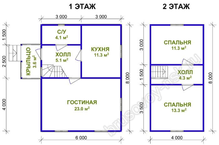 Дом из бруса «Святослав» Дом из бруса «Святослав»