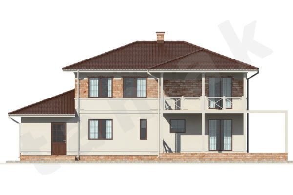 Каркасно-панельный дом Крым ПД-353-1-283 Каркасно-панельный дом Крым ПД-353-1-283