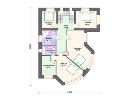 Проект дома К-088 (242.67 кв.м) Проект дома К-088 (242.67 кв.м)