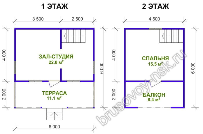 Дом из бруса «Илья» Дом из бруса «Илья»