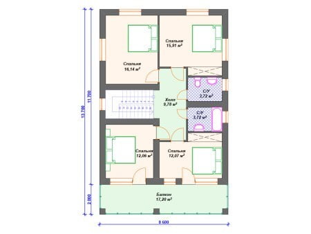 Проект дома К-114 (177.99 кв.м) Проект дома К-114 (177.99 кв.м)