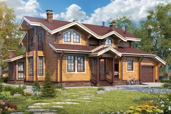 Дом из клееного бруса БД-138-1-234 Дом из клееного бруса БД-138-1-234