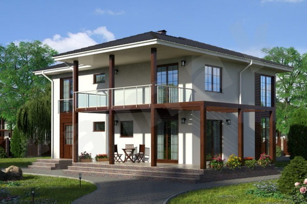 Каркасно-панельный дом УФА ПД-352-1-251 Каркасно-панельный дом УФА ПД-352-1-251