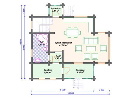 Проект дома ДС-066 (118.33 кв.м) Проект дома ДС-066 (118.33 кв.м)