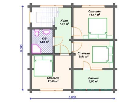 Проект дома ДС-066 (118.33 кв.м) Проект дома ДС-066 (118.33 кв.м)
