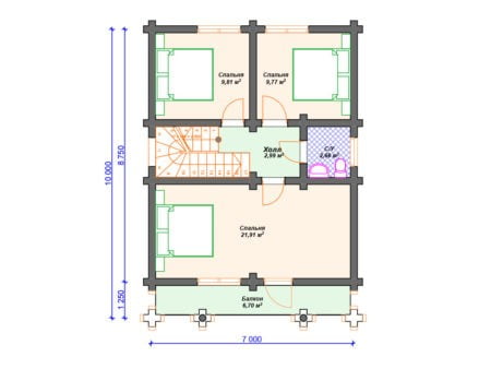 Проект дома ДО-119 (116.86 кв.м) Проект дома ДО-119 (116.86 кв.м)
