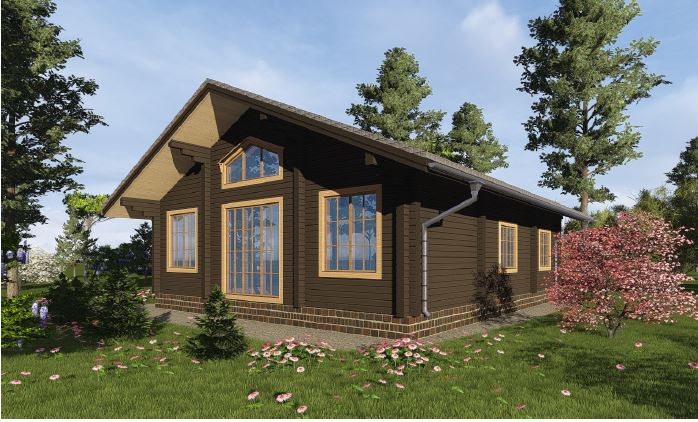 Проект дома из бруса №855 РП Проект дома из бруса №855 РП