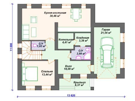 Проект дома К-140 (185.25 кв.м) Проект дома К-140 (185.25 кв.м)